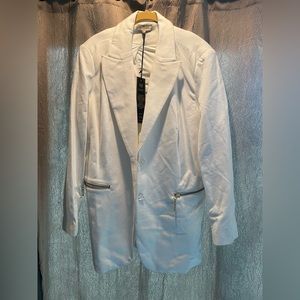 Diane Gilman New with Tags White Blazer
